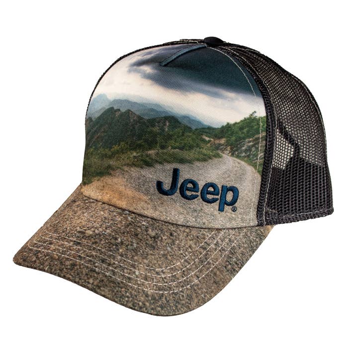 Hat - Jeep® Trail - Navy for wholesale by Detroit Shirt Co.