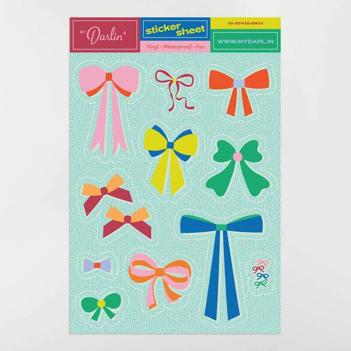 My Darlin' - Wholesale Sticker - Bows Before Bros Sticker Sheet