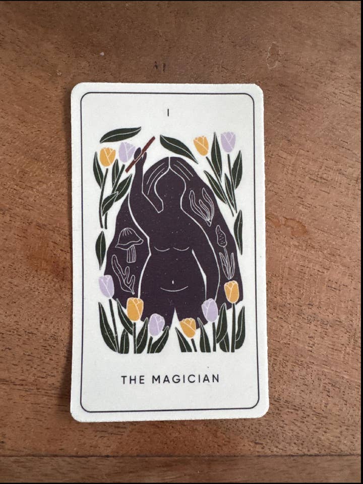 The Magician Tarot Sticker- Matte and Vinyl for wholesale by Be With Your Body Tarot