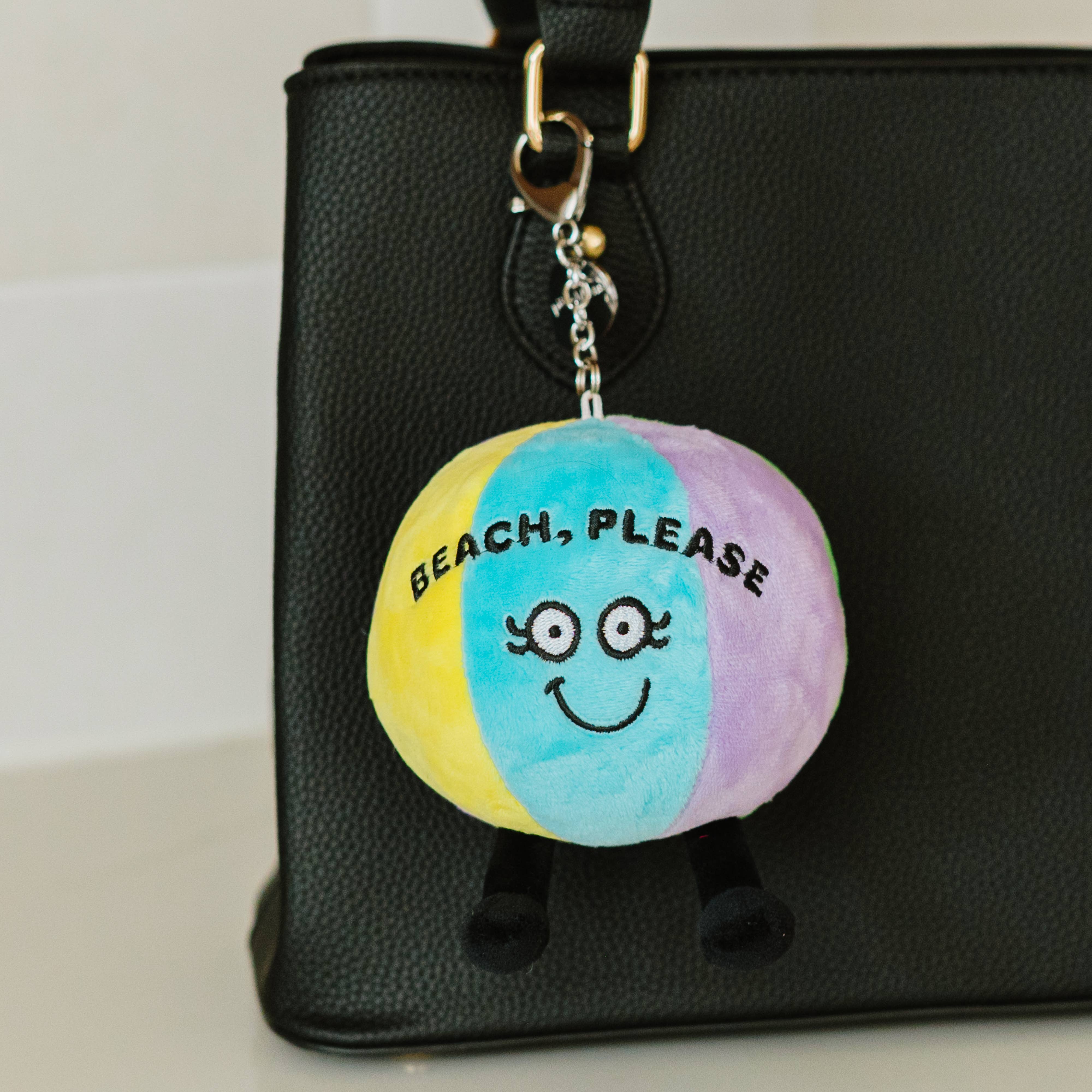Punchkins - Wholesale Keychain - Women's - Beach Ball Bag Charm Plush Toy1