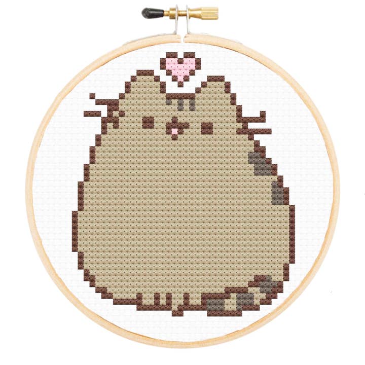 TheCloudFactory - Vente Accessoire de broderie/point de croix - Kit de point de croix Pusheen à faire soi-même4