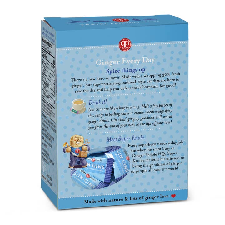 The Ginger People - Wholesale Hard Candy - GIN GINS Super Strength Chewy Ginger Candy2