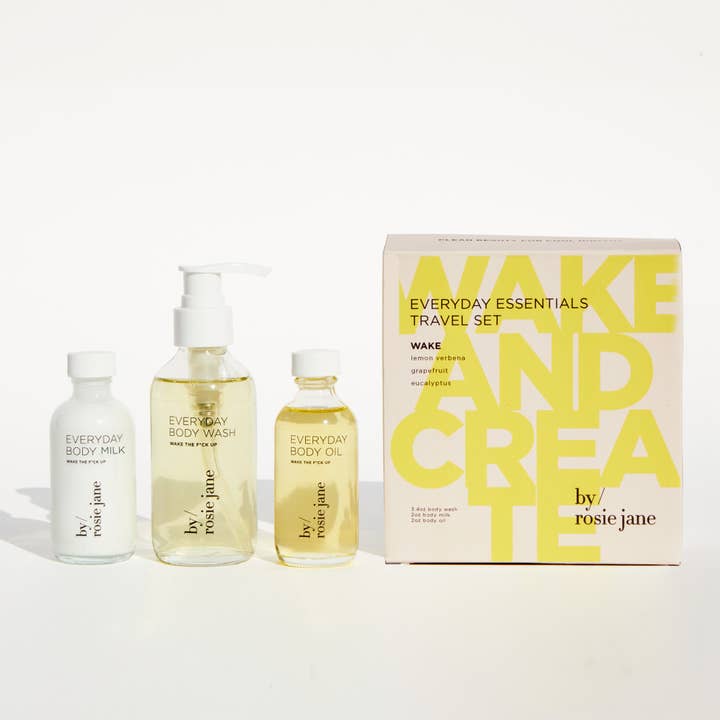 Coffret cadeau WAKE + CREATE pour la vente par By Rosie Jane