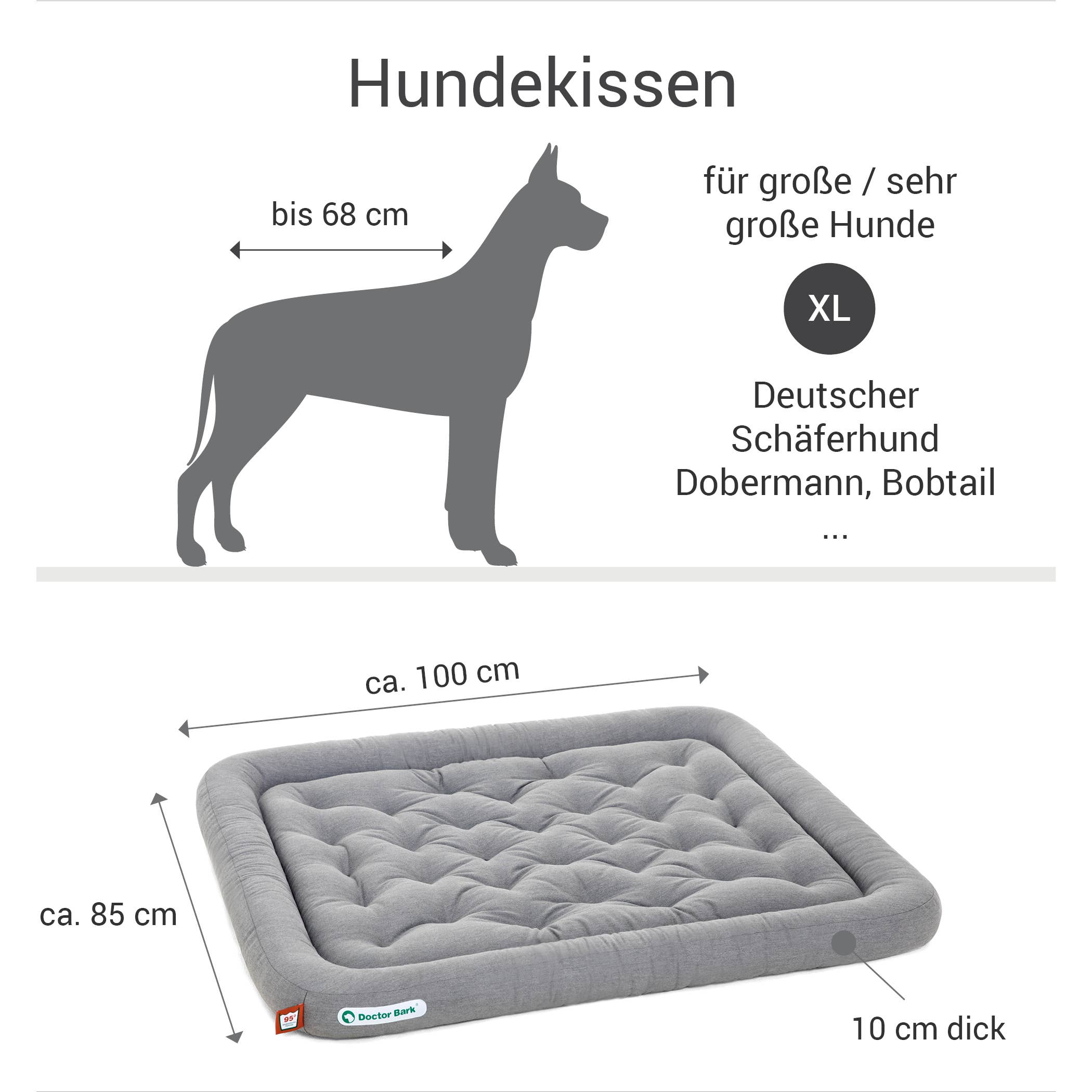 Doctor Bark - Wholesale Pet Bed - Dog - Doctor Bark dog cushion grey melange8