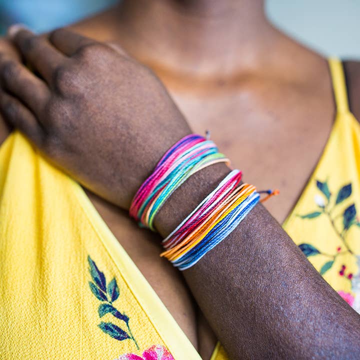 Lucia's Imports - Wholesale Woven/Braided Bracelet - Wind Elements String Bracelets0