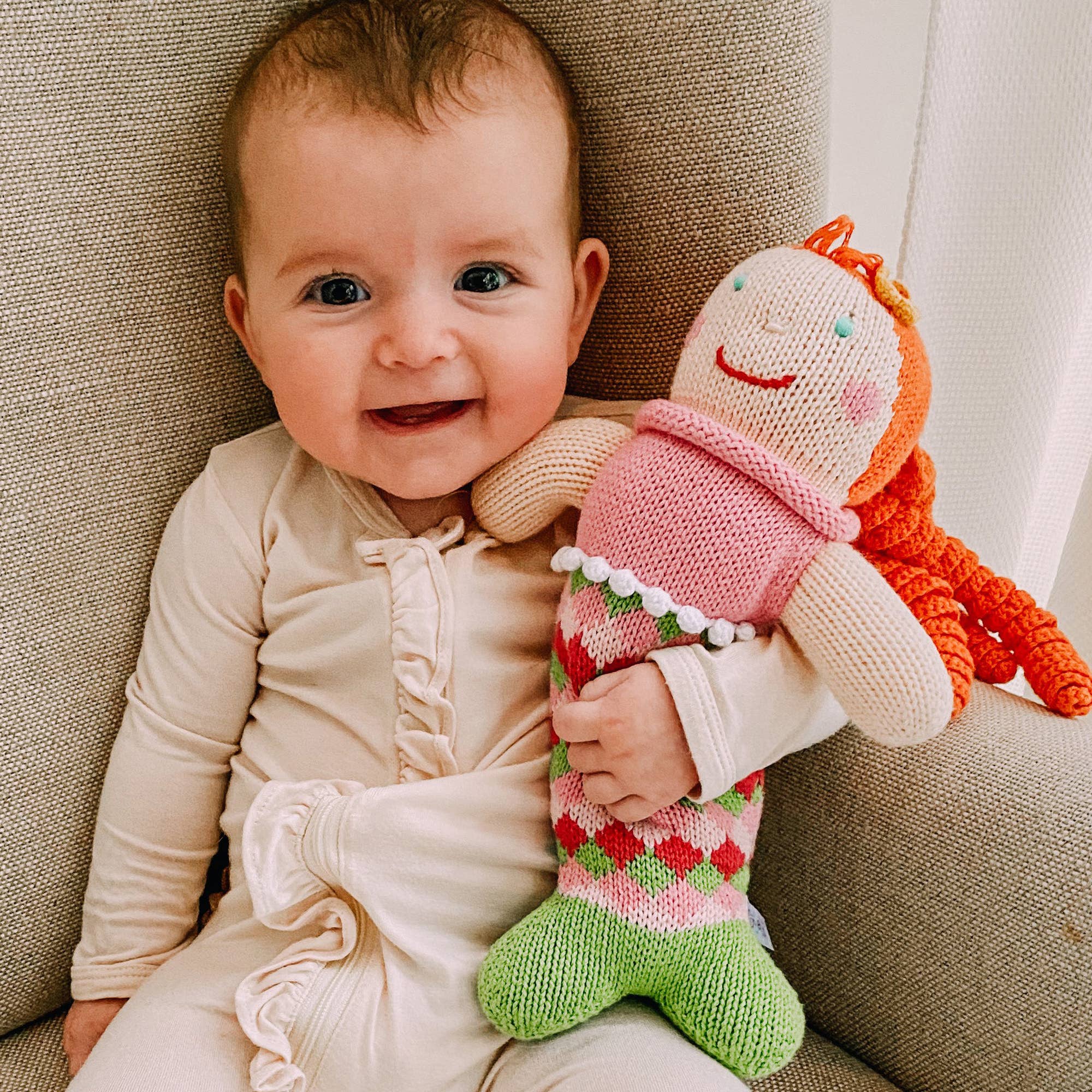 Petit Ami & Zubels - Wholesale Doll - Kids - Penny the Mermaid Knit Doll4