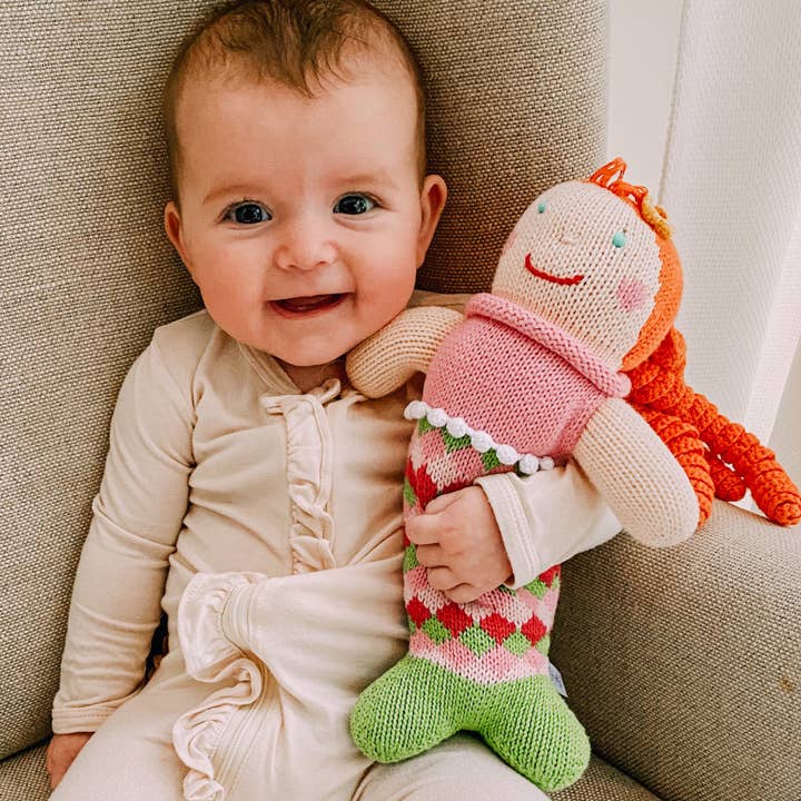 Petit Ami & Zubels - Wholesale Doll - Kids - Penny the Mermaid Knit Doll4