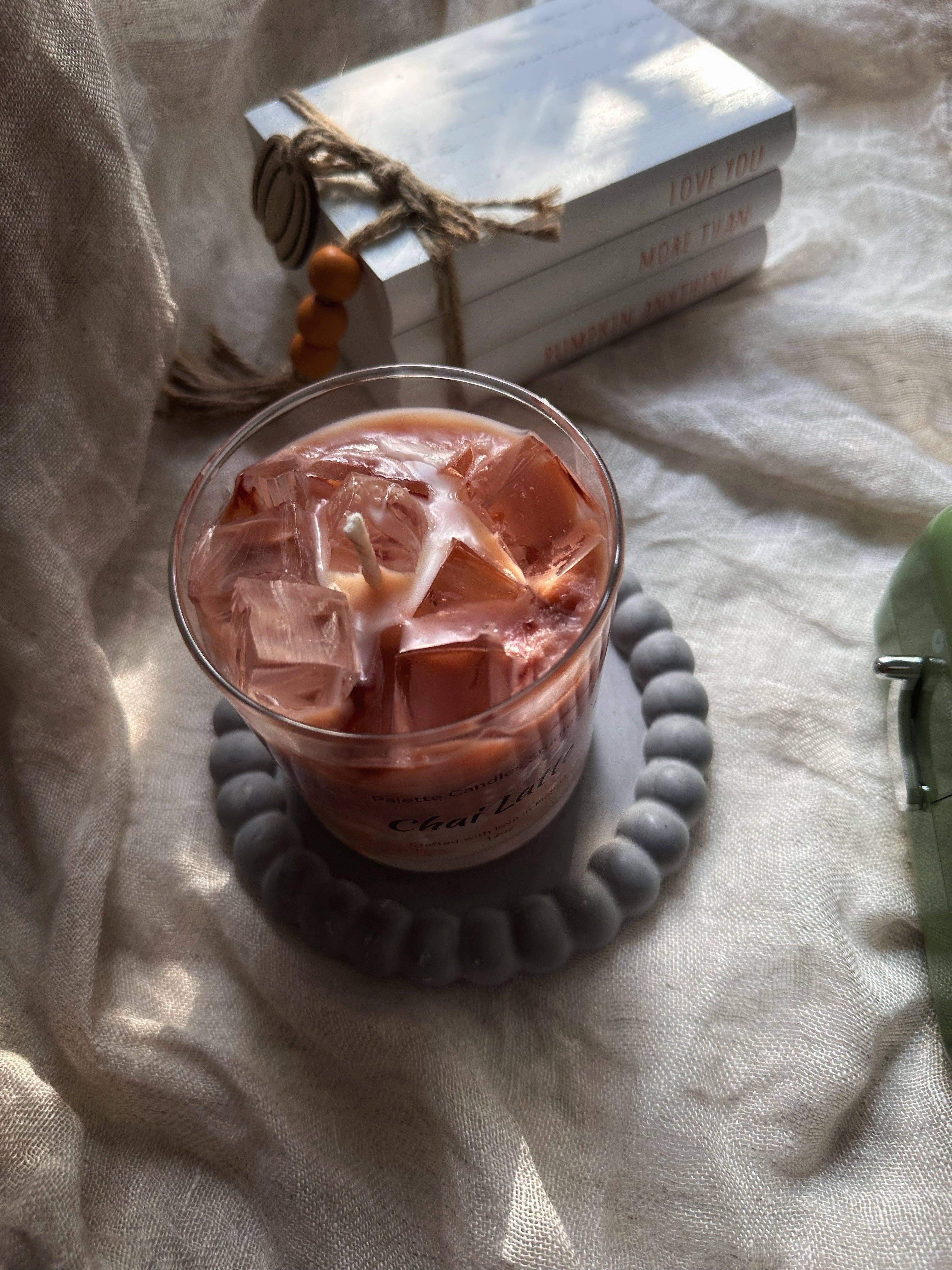 Palette Candles - Vente Bougie en bocal - Bougie à café glacé au latte7