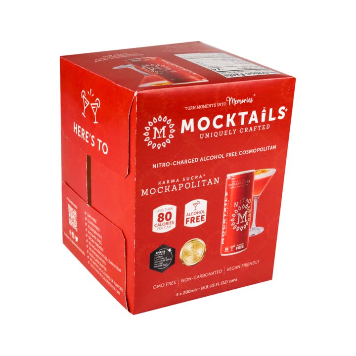 NITRO Mocktails - Wholesale Non-Alcoholic Aperitif/Mocktail - Non-Alcoholic Mockapolitan - Nitro 4PK3