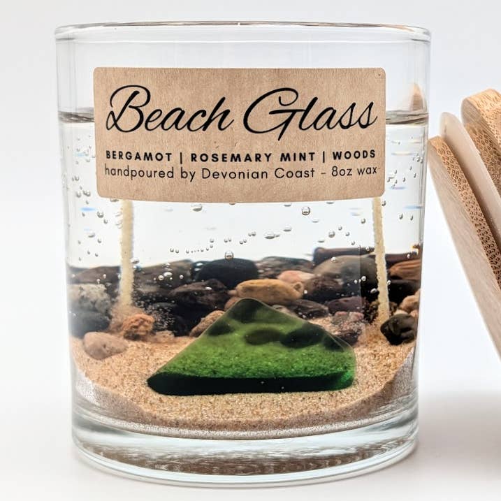 Beach Glass Gel Candle | TREASURE CANDLE! for wholesale by Devonian Coast