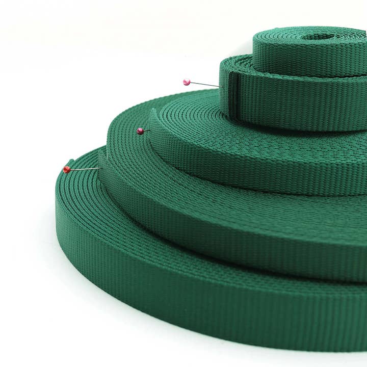 Such Good Supply - Vente Matériels de bricolage - Sangle en nylon vert foncé - 4 largeurs robustes1