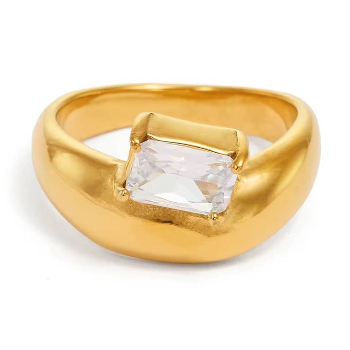 Anello di cristallo asimmetrico per la vendita all'ingrosso da parte di Glam Bar Bazaar