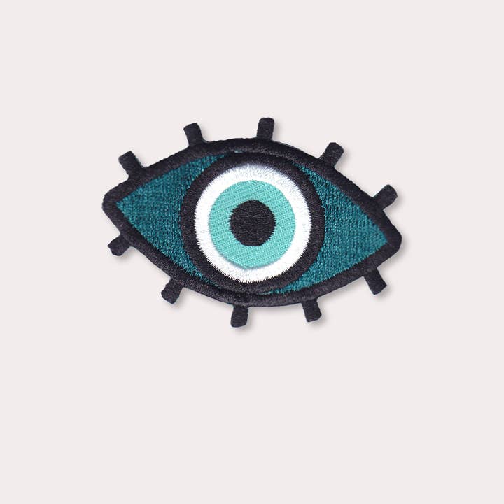 Soul Flower - Wholesale Patch - Evil Eye Iron-On Patch - Embroidered Patches