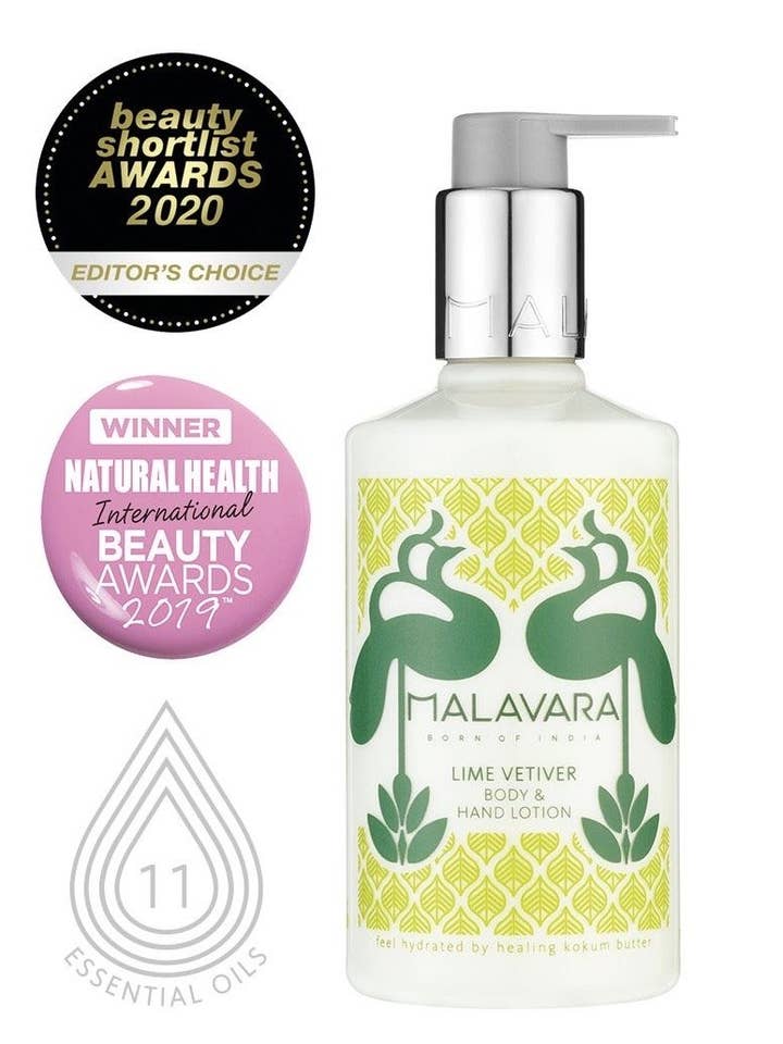 Lotion pour le corps et les mains Lime Vetiver pour la vente par Malavara