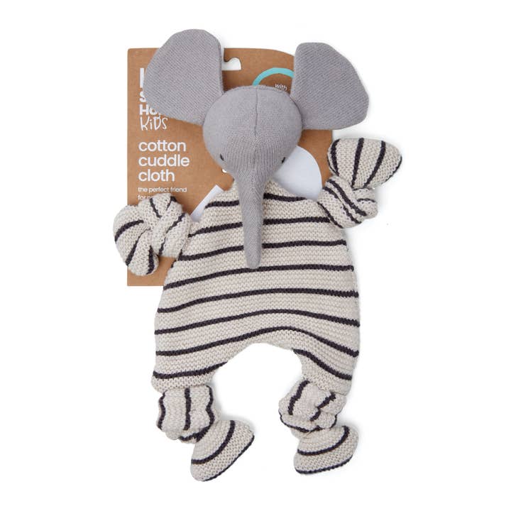 Sophie Home Ltd - Wholesale Security/Cuddle Blanket - Baby - Cotton Knit Baby Comforter Cuddle Cloth - Elephant