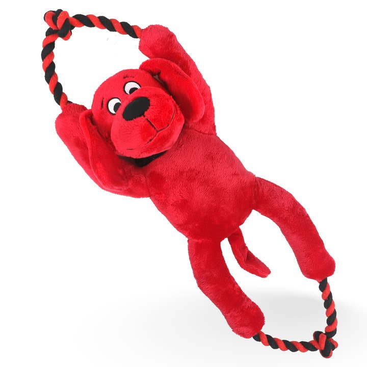 Jouet en peluche Clifford® The Big Red Dog Busy Body Rope, 16 po, M/L pour la vente par J&C PET SUPPLY LLC