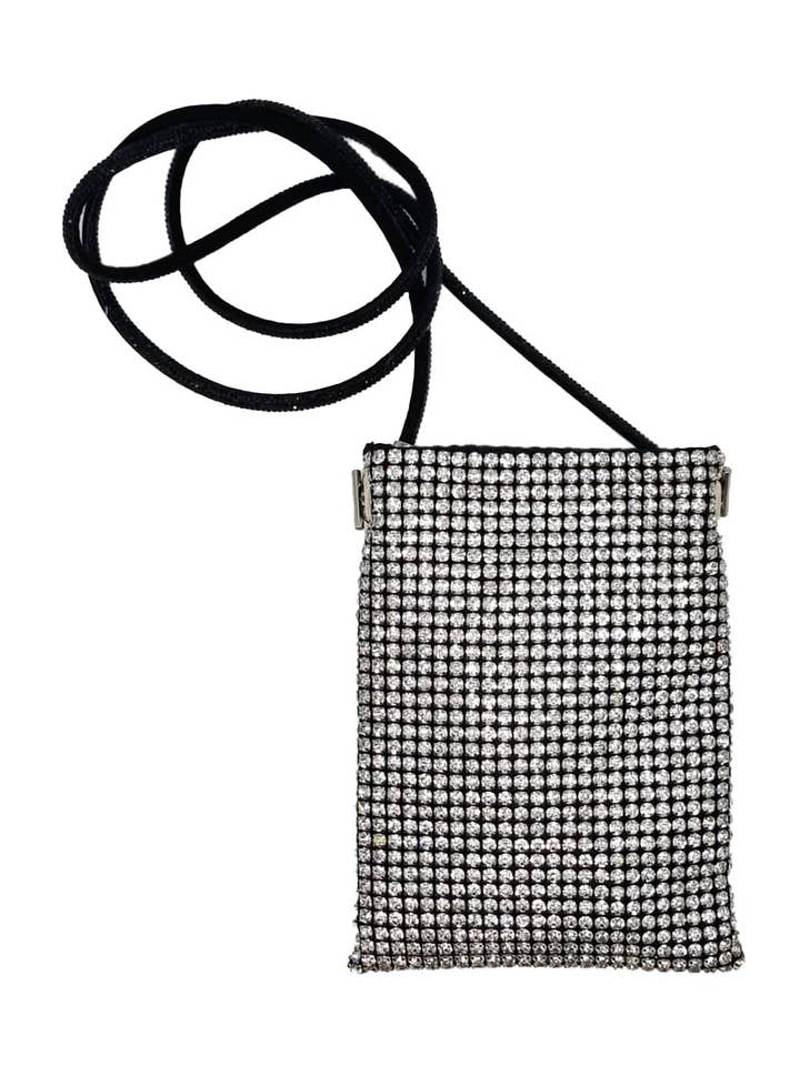 Pochette en Cristal Argentée pour la vente par NOOKI DESIGN LTD