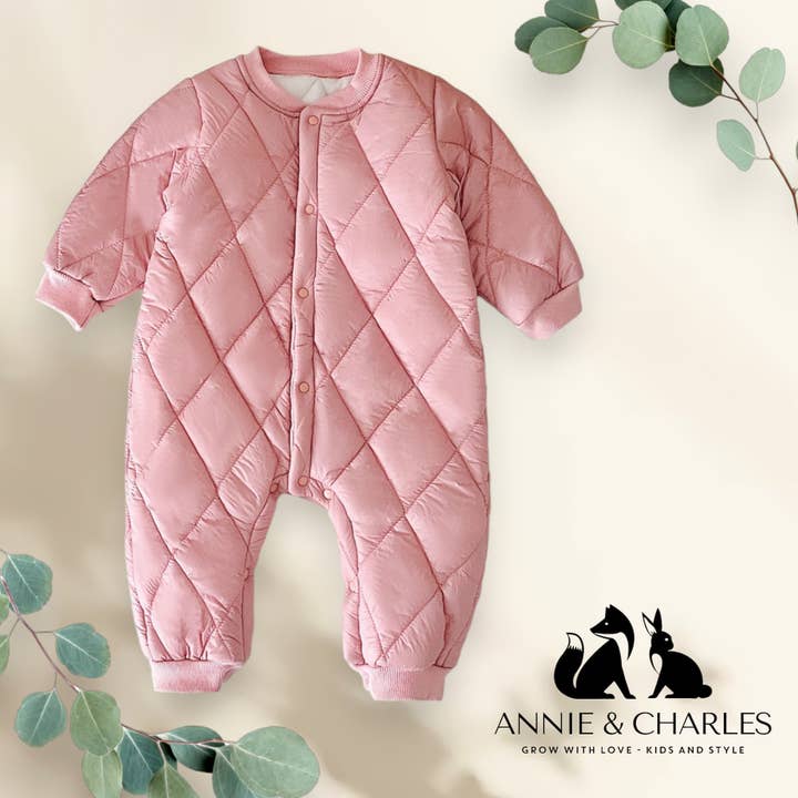 Annie & Charles - Wholesale Jumpsuit - Baby - Annie & Charles® warm baby jumpsuit PASTEL