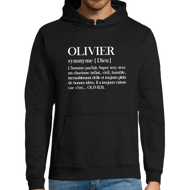 Olivier hoodie | Voornaam Definitie voor wholesale door Planetee