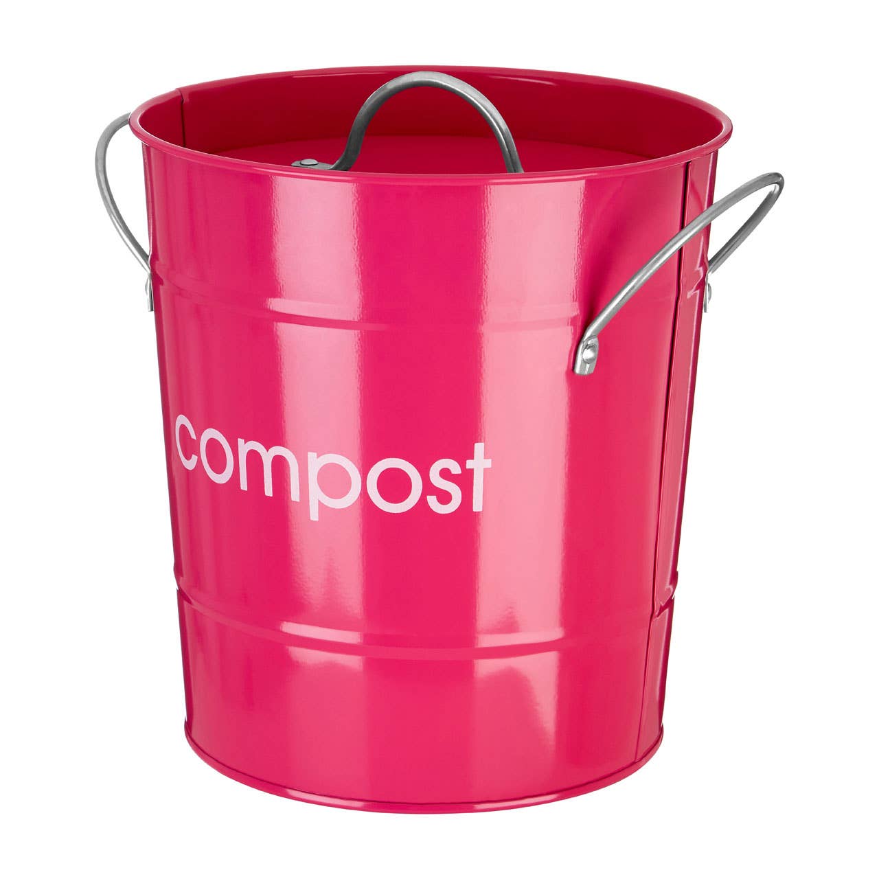 Interiors by Premier – wholesale Kitchen tool/gadget – Hot Pink Compost Bin2