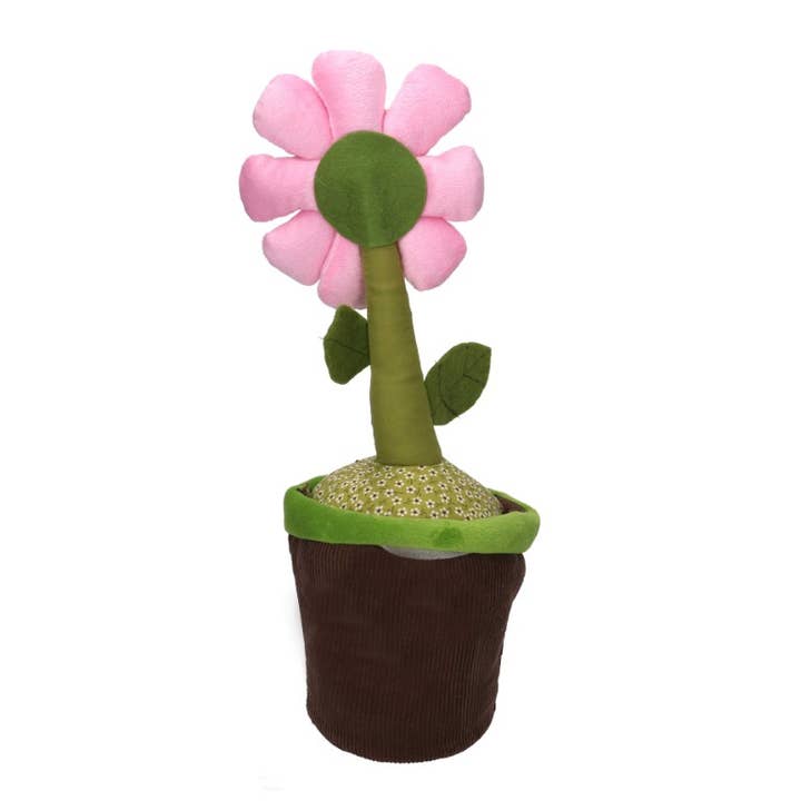 Butée de porte Tissu Fleur Rose CM12x12h35 pour la vente par Vacchetti