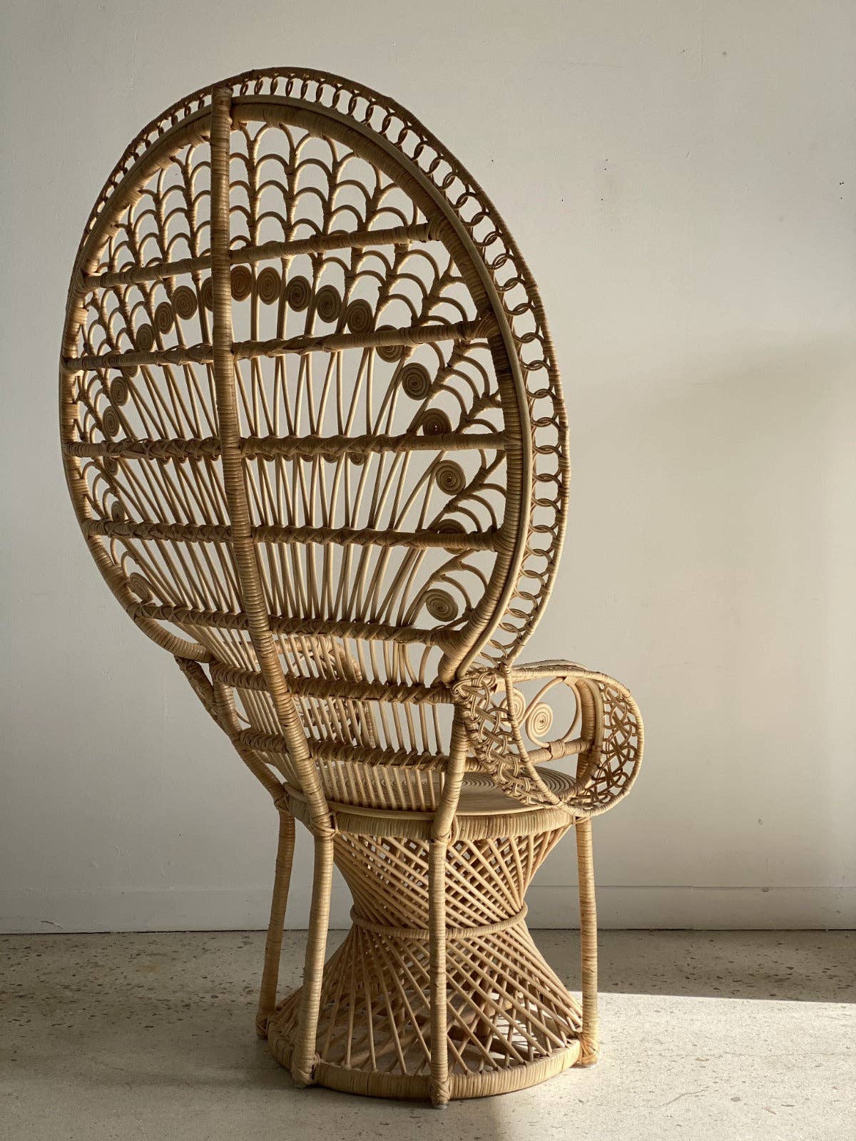 Office Objets - Wholesale Chair - Emmanuelle armchair in rattan with peacock patterns21