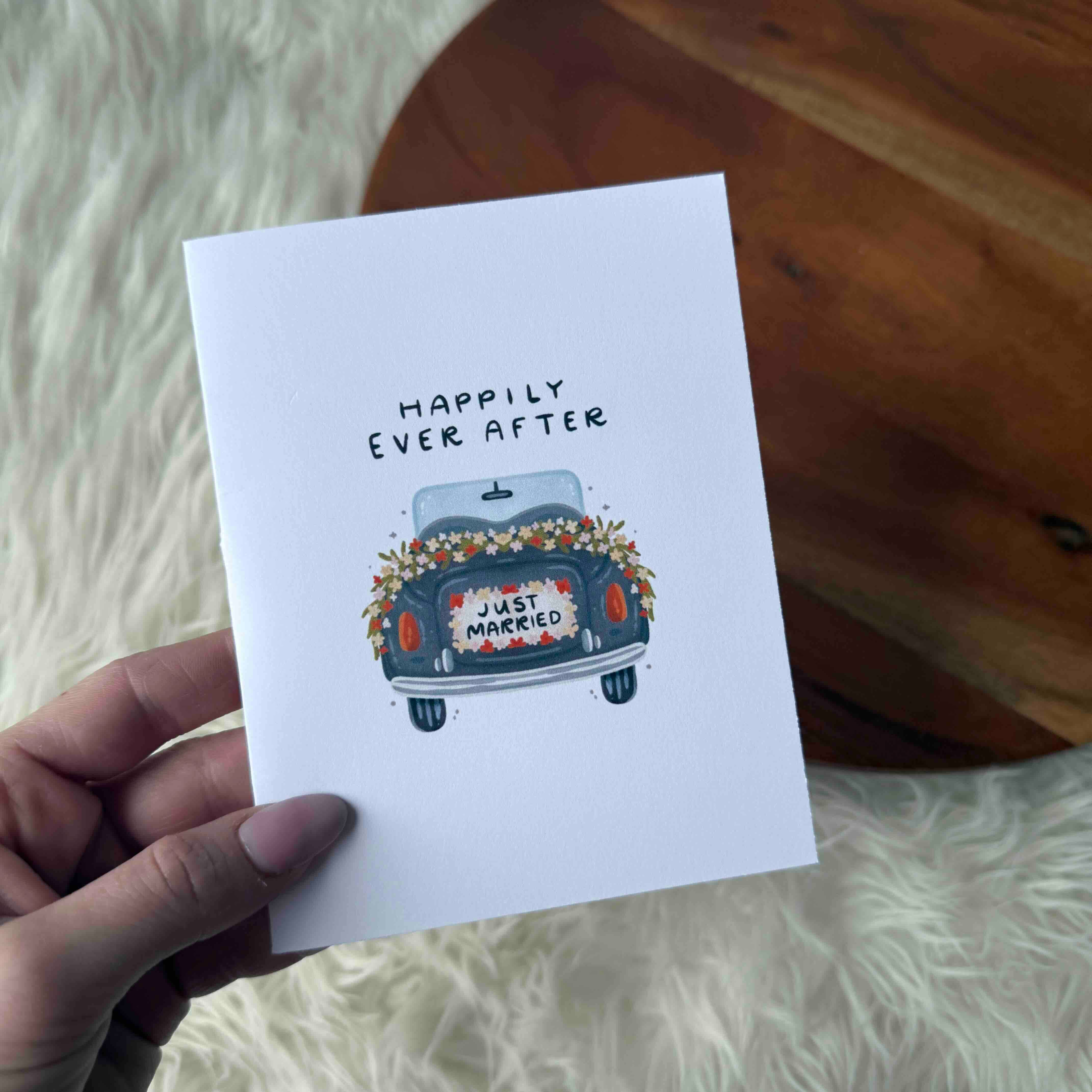 Big Moods - Wholesale Wedding Card - "Happily ever after" Just Married Wedding Card2