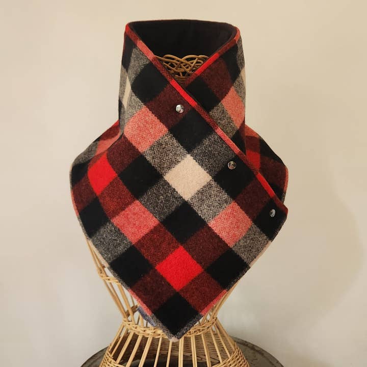 Snap Cowl-Lumberjack Plaid for wholesale by Grandma Skills