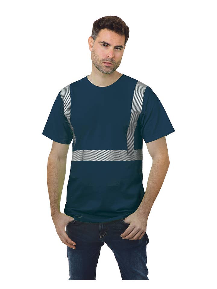 AST Sportswear - Wholesale Safety shirt – Men's - Hi Vis Tee 100 % Co Segmented27
