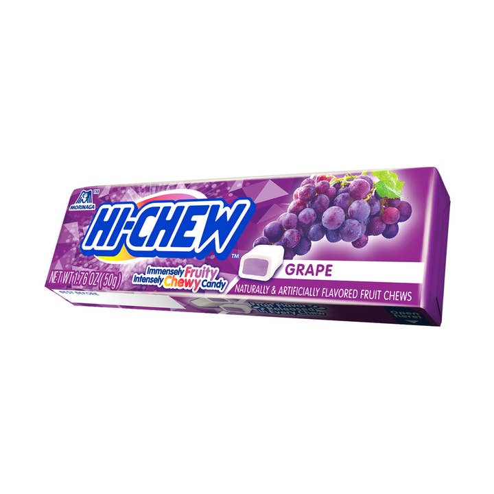 Chews à mâcher au raisin Hi Chew 1,76 oz - 15 carats pour la vente par I Got Your Candy