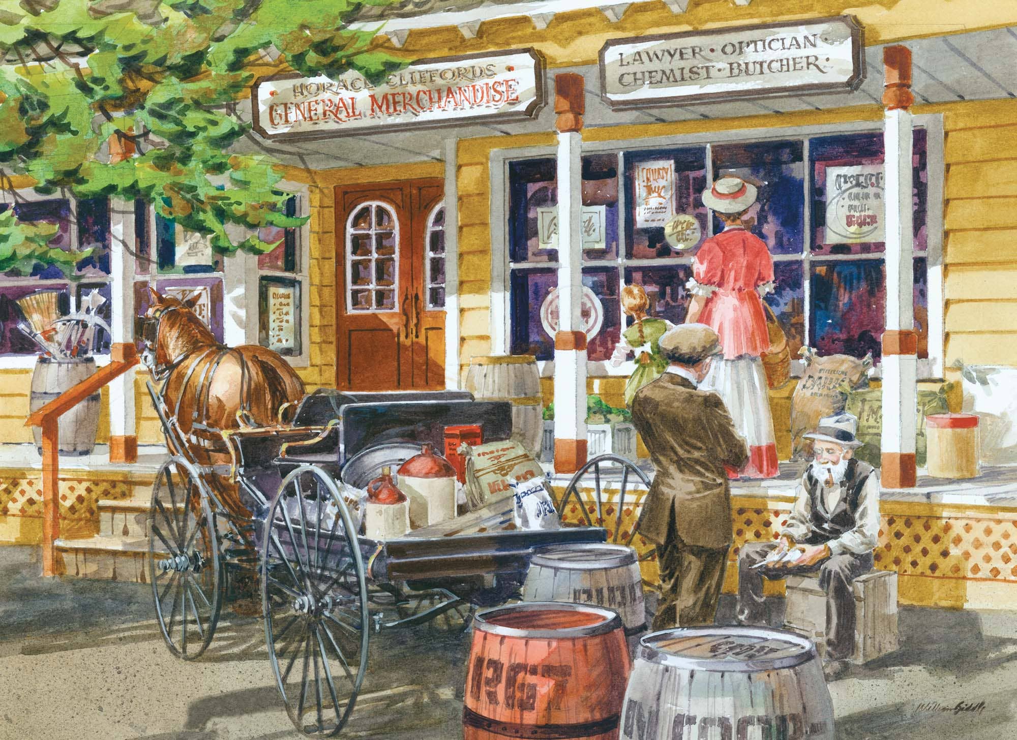 Crown Point Graphics - Wholesale Puzzle - Adult - Centre of the Community - 1000 Piece Jigsaw Puzzle1