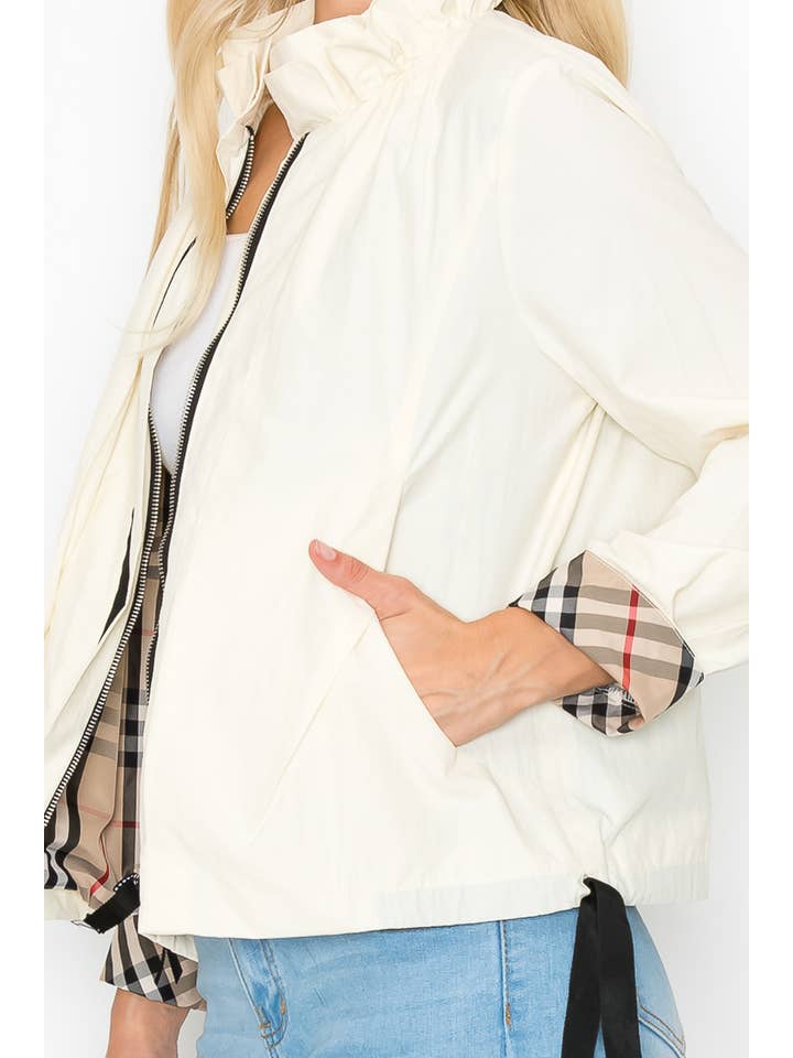 Joh Apparel - Wholesale Jacket - Women's - Jessica Jacket with Plaid Inside Lining9