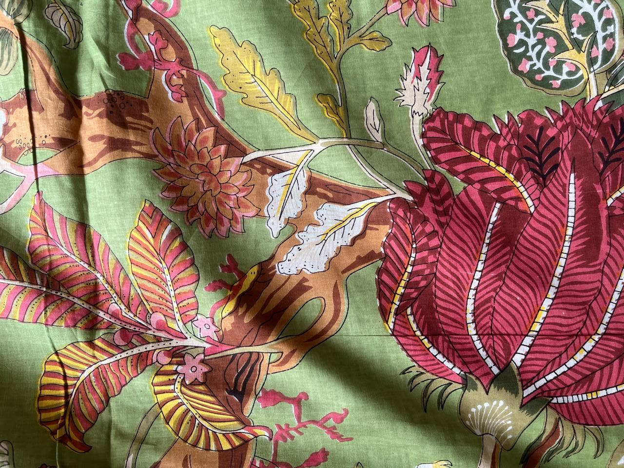 Bhawana Handicrafts – wholesale Fabric paint – Sanganeri Floral Craft Indian Hand Print Dressmaking Block 1