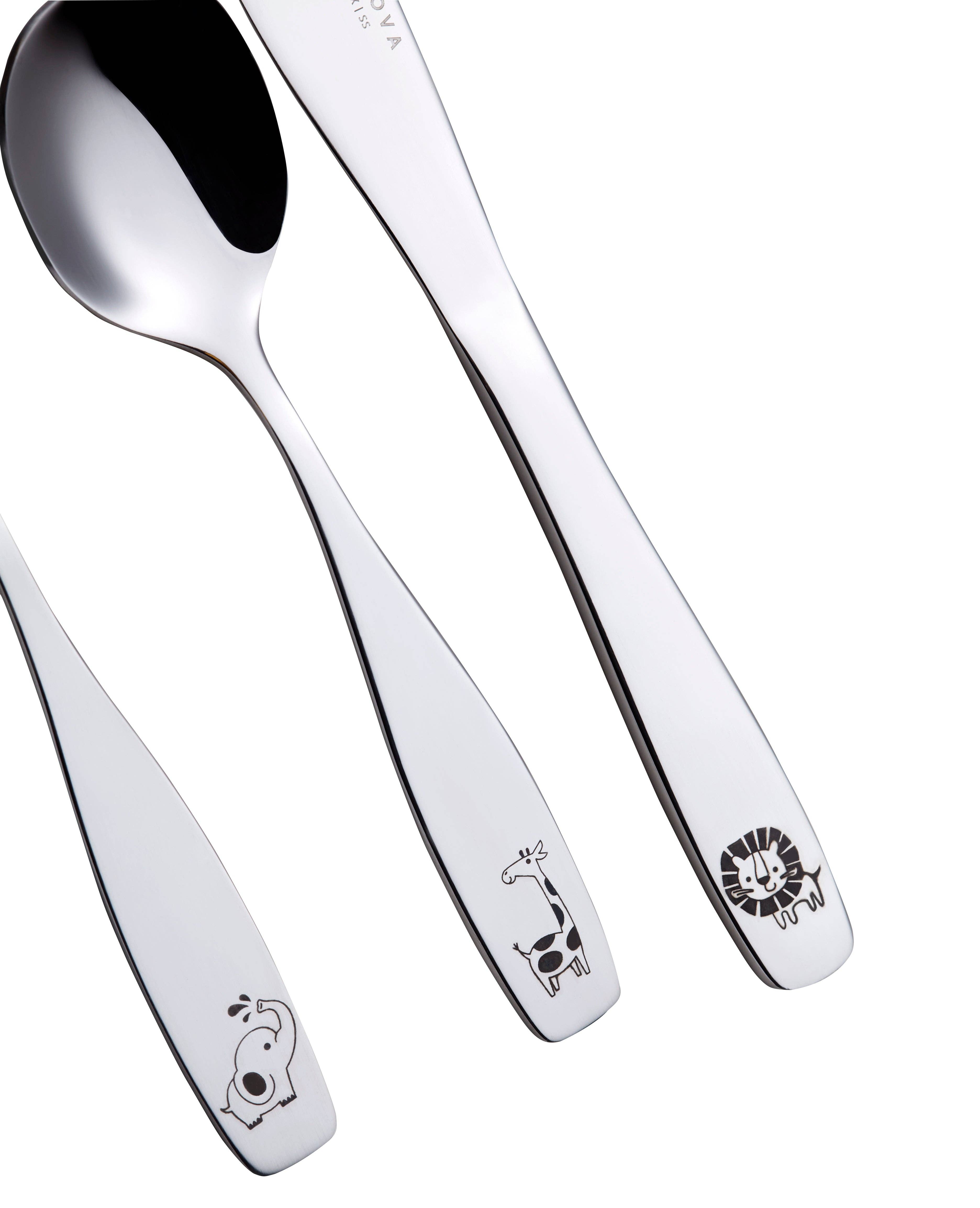 ANNOVA - Wholesale Flatware Set - Kids & Baby - ANNOVA Animals Kids Safe Silverware 6 Pieces Flatware Set Stainless Steel5