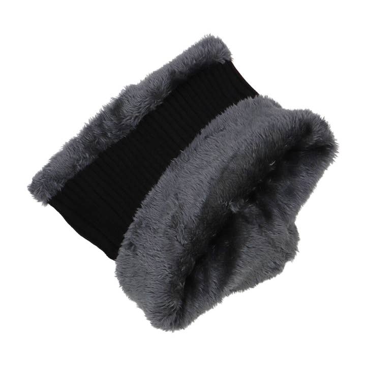 ASSORTED 2-piece Sports Ribbed Knitted Fur Beanie Scarf for wholesale on Faire4