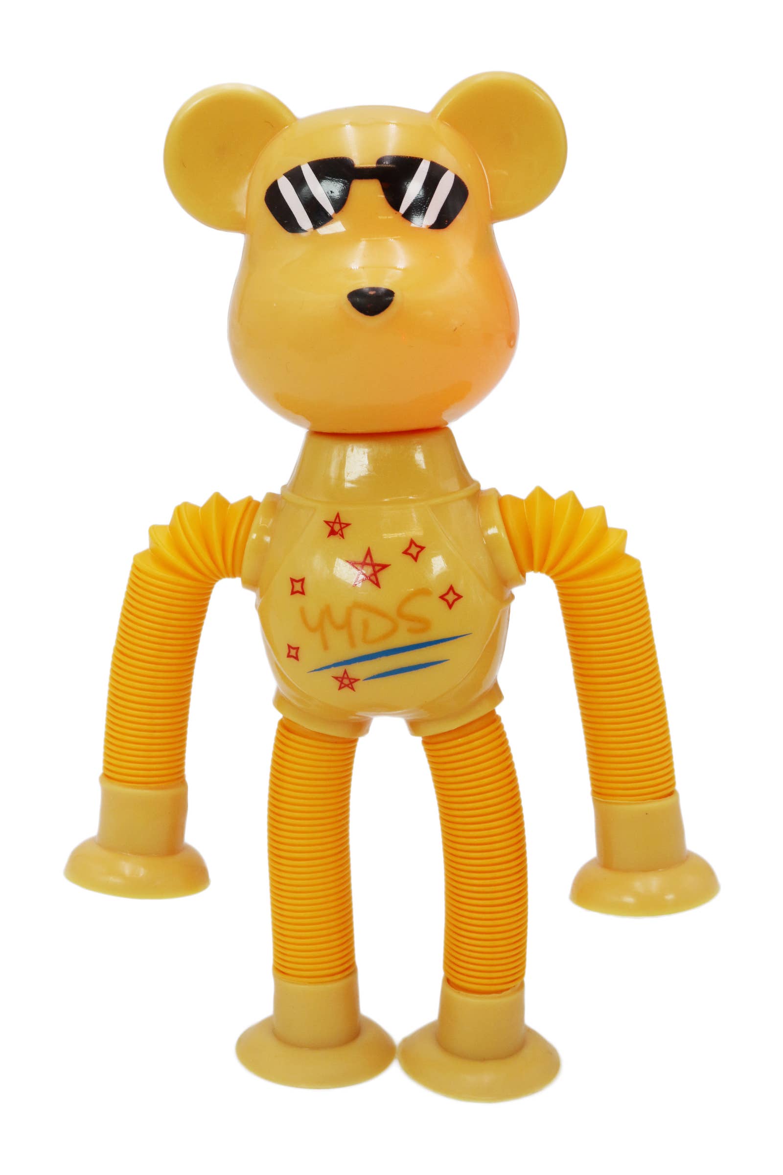 Cap Zone - Wholesale Fidget Toy - Kids - Bear Suction Cup Telescopic Tube LED Fidget Toy2