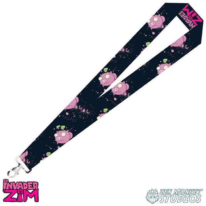 Gir On Pig - Invader Zim Lanyard for wholesale by Zen Monkey Studios