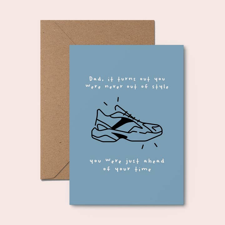 Papa-Trainer Lustige Vatertagskarte für den Großhandel von Moonshine Prints