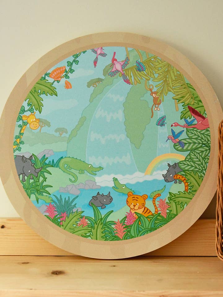 Wandcirkel hout Jungle III per la vendita all'ingrosso da parte di liefs jansje