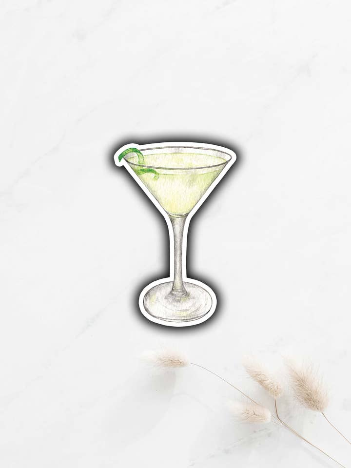 Autocollant cocktail Last Word pour la vente par Tammy Speed Design