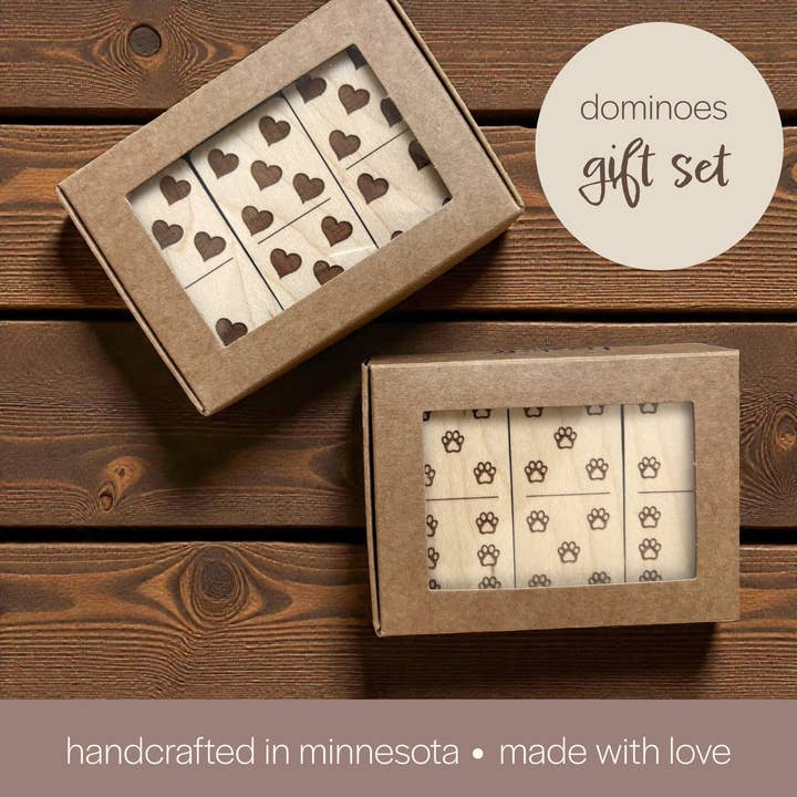 Maple Wood Dominoes Game - Gift Set for wholesale by Lizabell Studio