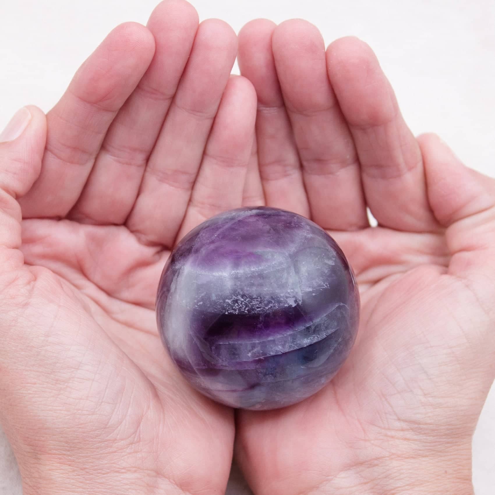 Tiny Rituals - Wholesale Spiritual Stone/Crystal - Rare Rainbow Fluorite Spheres - AAA Premium Quality50