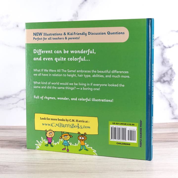 Purple Diamond Press. Inc - Wholesale Preschool Book (3-5) - What If We Were All the Same! — SEL Diversity Picture Book (Hardcover)4