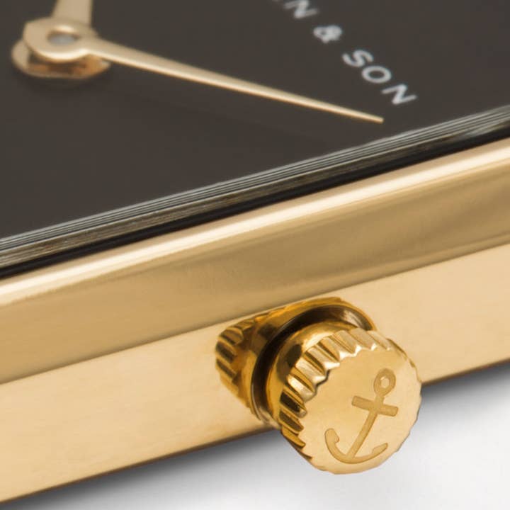 Kapten & Son - Wholesale Wrist Watch - Women's - Grace Gold Steel gold-coloured/black2