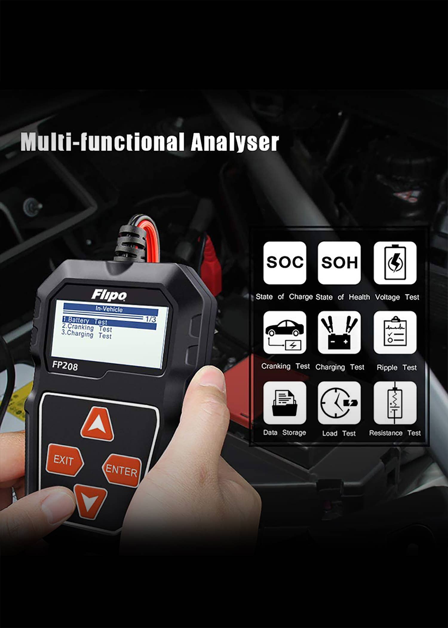 Flipo Group, Ltd. – wholesale Portable charger – All-In-One 12V Battery Tester2