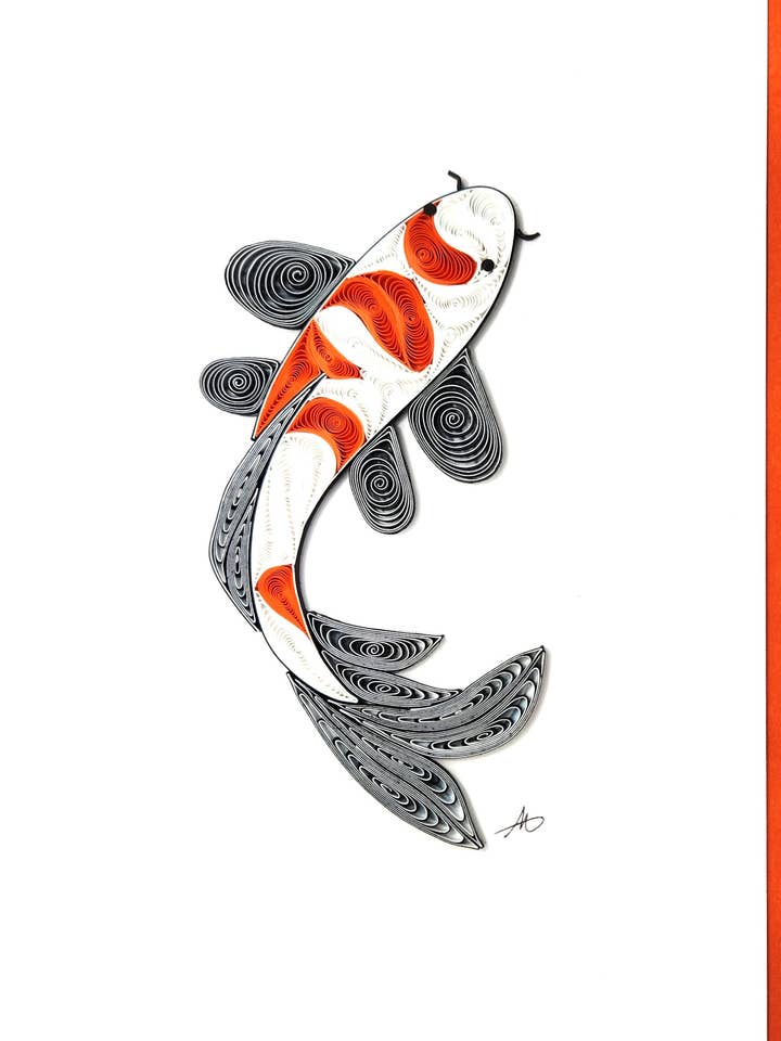 #234 Poisson Koi pour la vente par Iconic Quilling