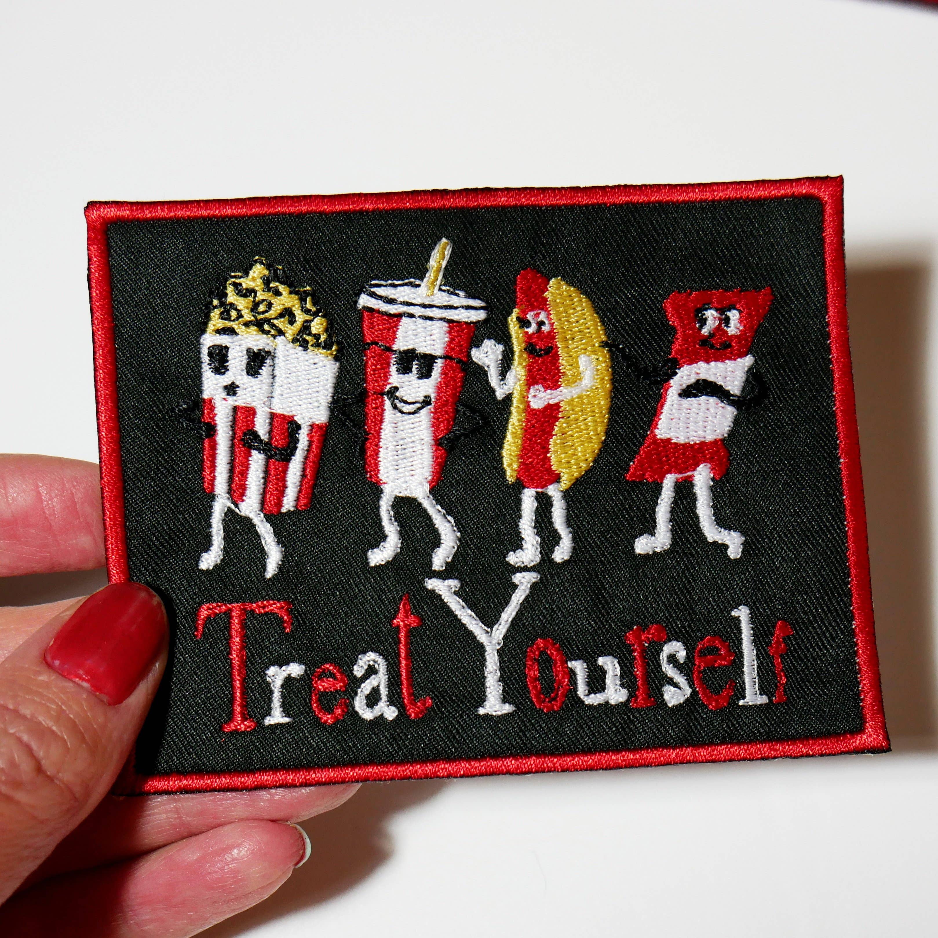 Treat Yourself Movie Lovers Iron On Patch