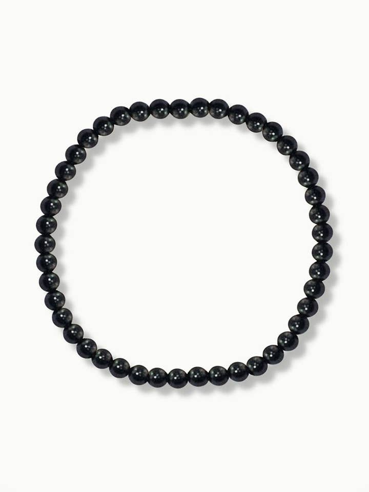 Sivalya Black Tourmaline Gemstone Beaded Bracelet for wholesale by Sivalya