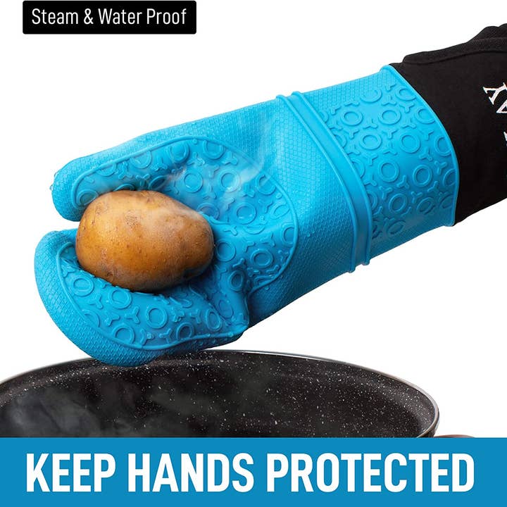 Zulay Kitchen - Wholesale Oven mitt/pot holder - Silicone Oven Mitts- Heat Resistant Oven Mitt12