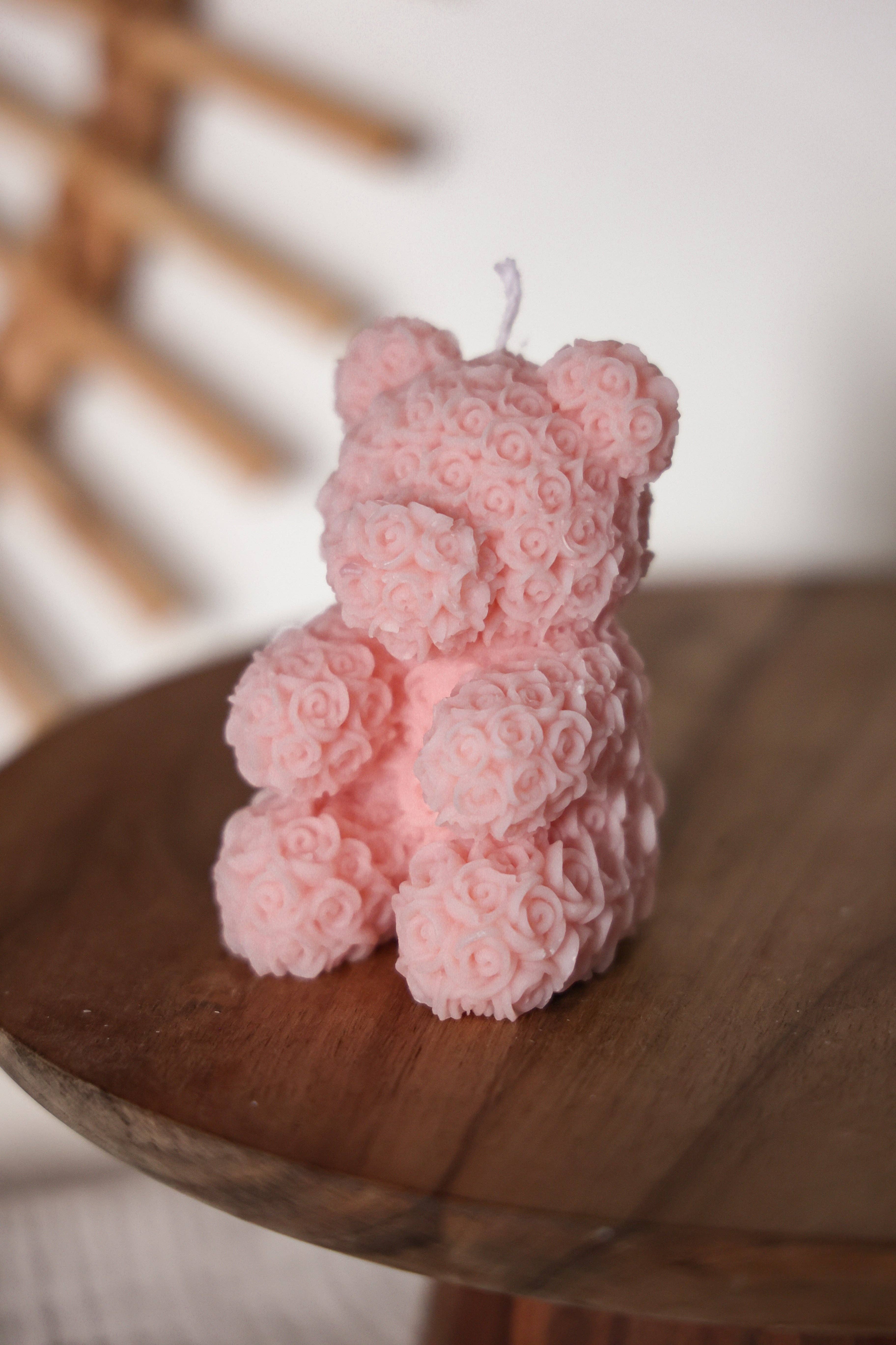 Niki Candle - Wholesale Novelty Candle - Colorful rose teddy6